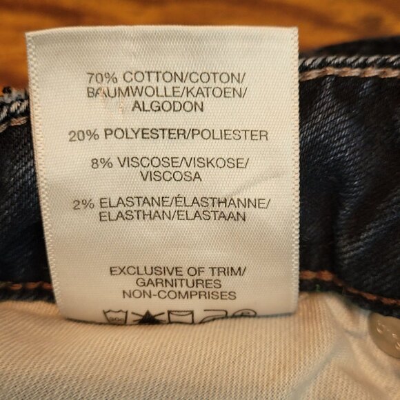 Silver Jeans Size 25 Avery Slim Bootcut Raw Hem Low Rise Dark Wash Western - Picture 5 of 11